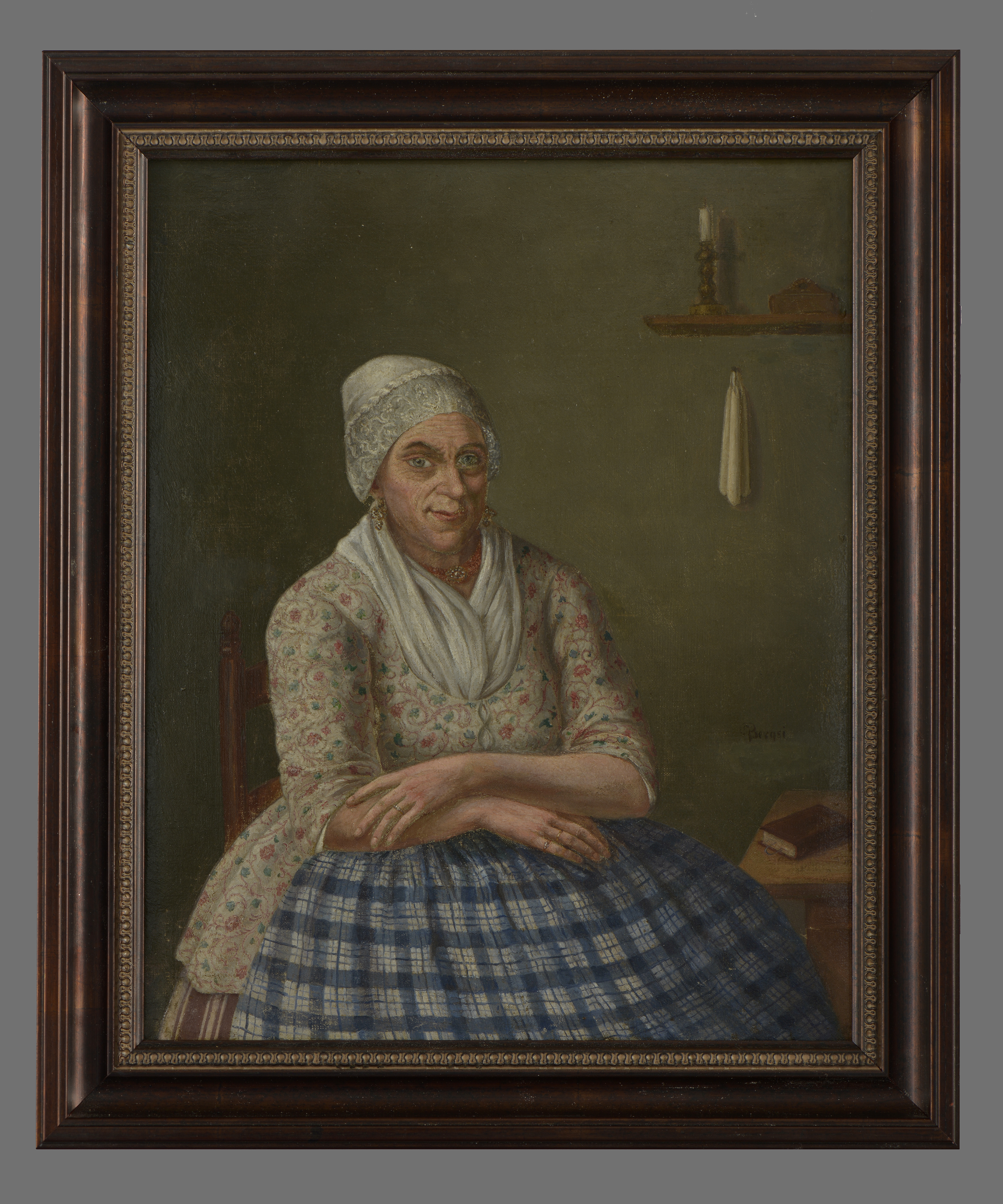 Portret van Kaat Mossel / Catharina Mulder (1723-1798), fervent Rotterdams Orangist